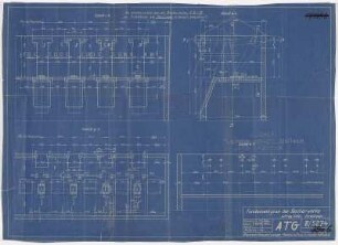 Fundamentplan der Becherwerke