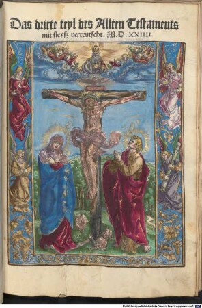Das Alte Testament mit fleyss verteutscht, 3. Das dritte teyl des Allten Testaments mit fleysz verteutscht