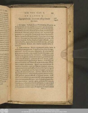 In Caput X. Quo probatur, lationem esse primum motum.