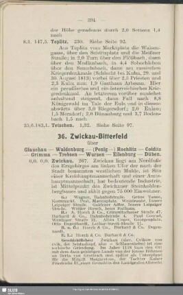 36. Zwickau - Bitterfeld : über Glauchau - Waldenburg - (Penig) - Rochlitz - Colditz - Grimma - Trebsen - Wurzen - Eilenburg - Düben