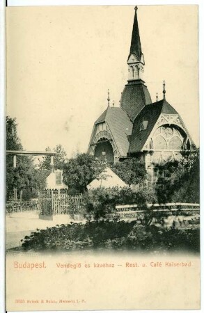 Budapest. Restaurant und Café Kaiserbad