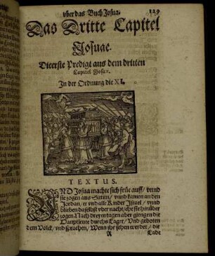 Das Dritte Capitel Josuae.
