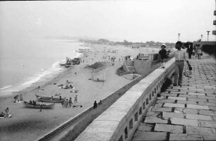 Eforie [Dobrudscha]: Strandpromenade und Strand