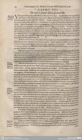 Caput VIII. De vitris planis debite formandis.