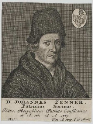 Bildnis des Johann Zenner
