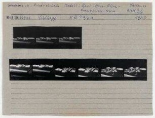Modell: Karl-Marx-Allee/Frankfurter Allee. Berlin, Friedrichshain, Karl-Marx-Allee (vor 1961 Stalinallee)