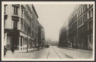 Ansichtskarte Blick in die Wassertorstraße, Ecke Fürstenstraße