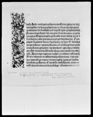 Missale mit Kalendarium aus Kloster Kaisheim — Buchseite mit historisierter Initiale und Bordüre, Folio 88recto