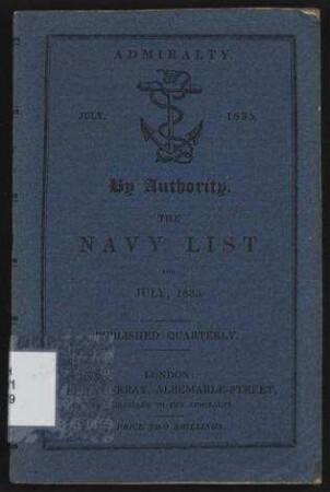 The Navy List, corrected to the 20th June, 1835.