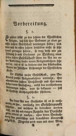 Grundriß der Geschichte der christlichen Kirche