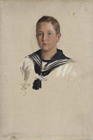 Portraitstudie August Wilhelm Prinz von Preußen. Studie zu dem Gemälde "Konfirmation des Kronprinzen Wilhelm und des Prinzen Heinrich"