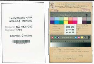 Entnazifizierung Christine Schmiler , geb. 22.02.1916 ()