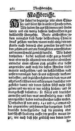 Nachbericht