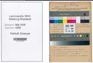 Entnazifizierung Emanuel Teikhoff , geb. 23.12.1893 (Steiger)