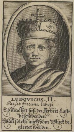 Bildnis von Ludovicus II., Kaiser des Römisch-Deutschen Reiches