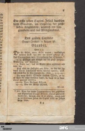 vom Glauben (Jesaja: Cap. 40-49)