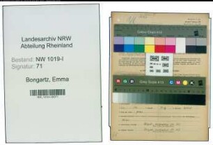 Entnazifizierung Emma Bongartz , geb. 24.10.1911 ()