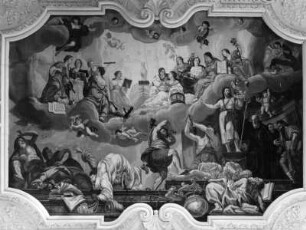 Ankunft des heiligen Benedikt auf dem Monte Cassino