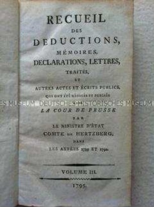 Publikation Preußischer Verordnungen der Jahre 1789-1790