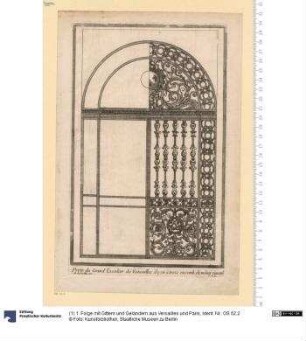 (1) 1. Folge mit Gittern und Geländern aus Versailles und Paris