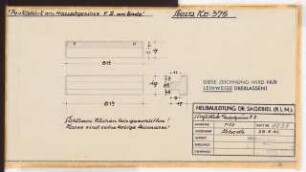 Reichsluftfahrtministerium, Berlin: Hauptgesims V2 (Werkstein): Details 1:10