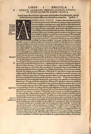 Divi Ambrosii episcopi Mediolanensis omnia opera : accuratissime revisa atq[ue] in tres partes nitidissime excusa, 3