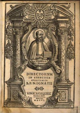 Directorium exercitiorum spiritualium B. R. N. Ignatii