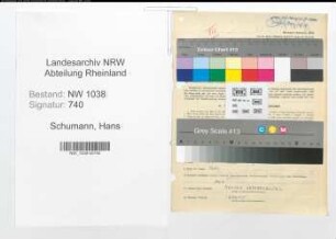 Entnazifizierung Hans Schumann , geb. 26.06.1899 (Jurist)