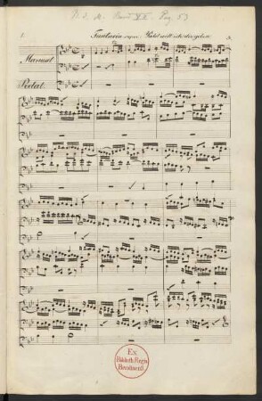 Valet will ich dir geben; org; B-Dur; BWV 735