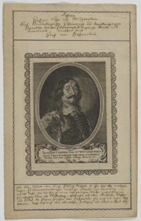Bildnis des Grafen Johann zu Sayn-Wittgenstein
