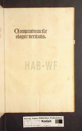 Compendium theologice veritatis