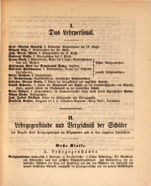 Jahresbericht über die Kgl. Lateinische Schule zu Landau in der Pfalz : für das Studienjahr ... 1860/61, 1860/61