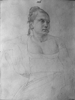 Sitzende Frau