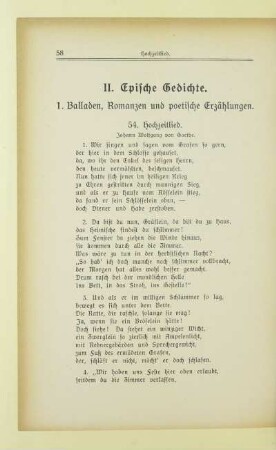 II. Epische Gedichte