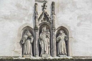 Madonna flankiert von den Heiligen Benedikt und Bernhard
