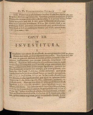 Caput XII. De Investitura