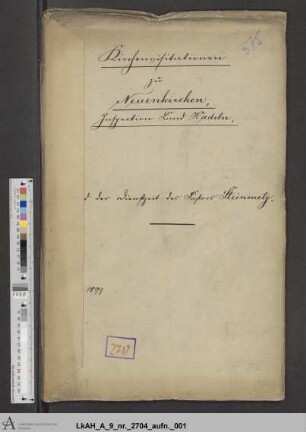Visitation zu Neuenkirchen (Land Hadeln) während der Dienstzeit des Pastors Steinmetz