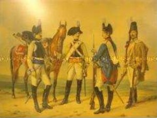 Uniformdarstellung der Kavallerie 1786, Altpreußische Armee