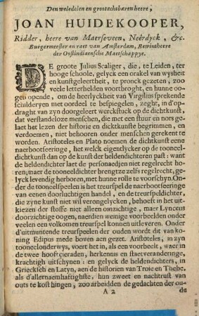 I. V. Vondels Koning Edipus : Treurspel