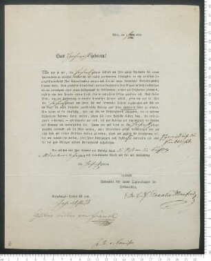 Brief von Carl Ferdinand Dräxler an Adelbert von Chamisso
