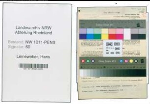 Entnazifizierung Hans Leineweber , geb. 11.06.1888 (Baurat)