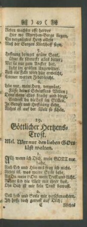 29. Göttlicher Hertzens-Trost