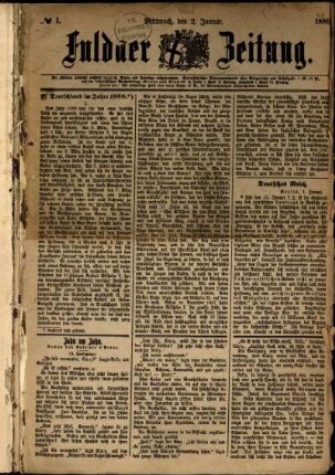 1889: Fuldaer Zeitung