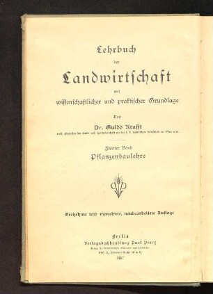 2: Die Pflanzenbaulehre