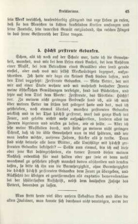 5. Höchst zerstreute Gedanken