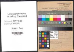 Entnazifizierung Paul Boeck , geb. 05.11.1902 (Arbeiter)
