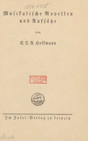 Musikalische Novellen und Aufsätze