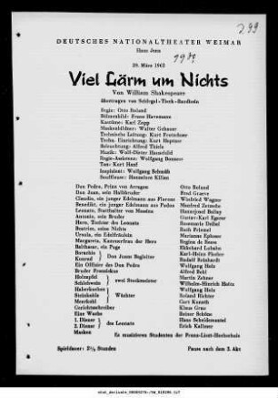 Viel Lärm um Nichts