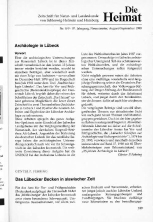 Nr. 8/9 - 97. Jahrgang, Neumünster, August/September 1990