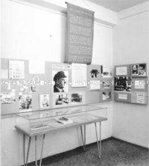 Ausstellungraum mit Material zu Ernst Thälmann in Halle